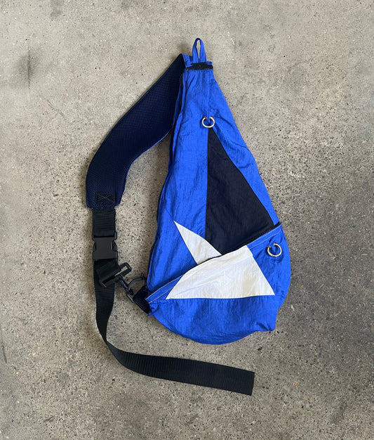 Upcycling Sling Bag Blue