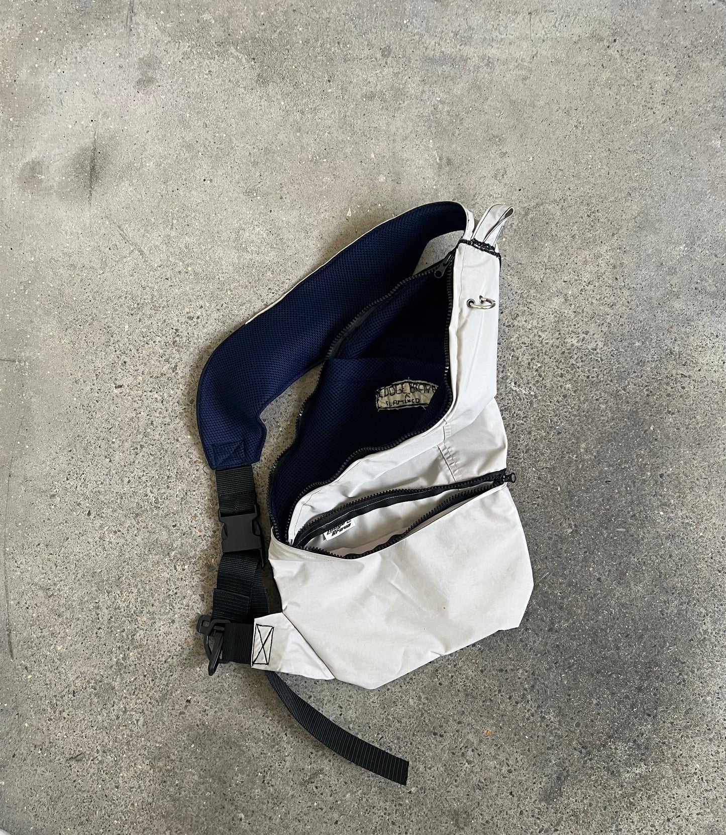 Upcycling Sling Bag Gray