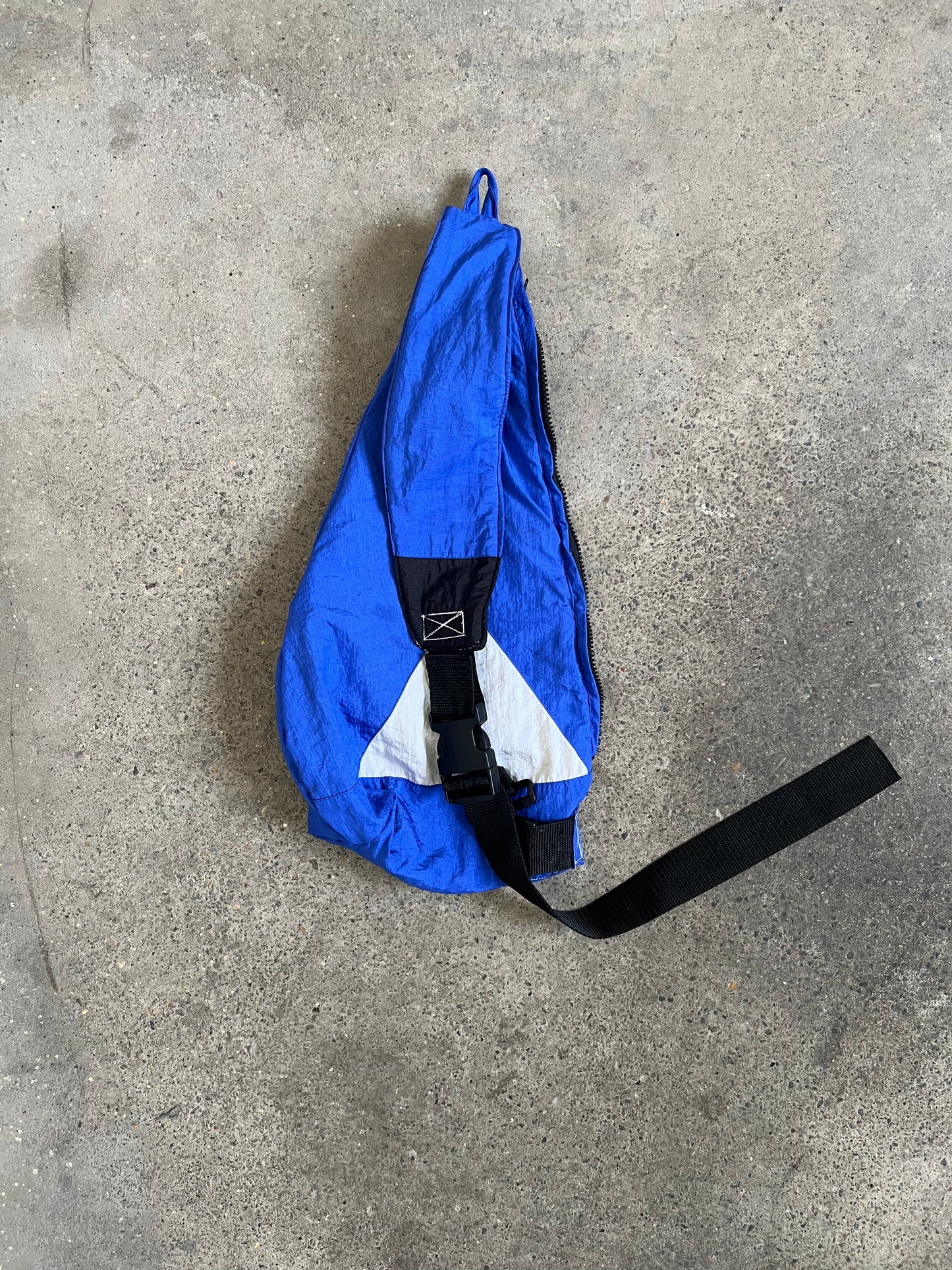 Upcycling Sling Bag Blue